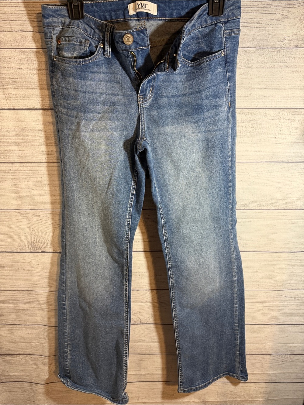 YMI Light Wash Straight Leg Denim Jeans
